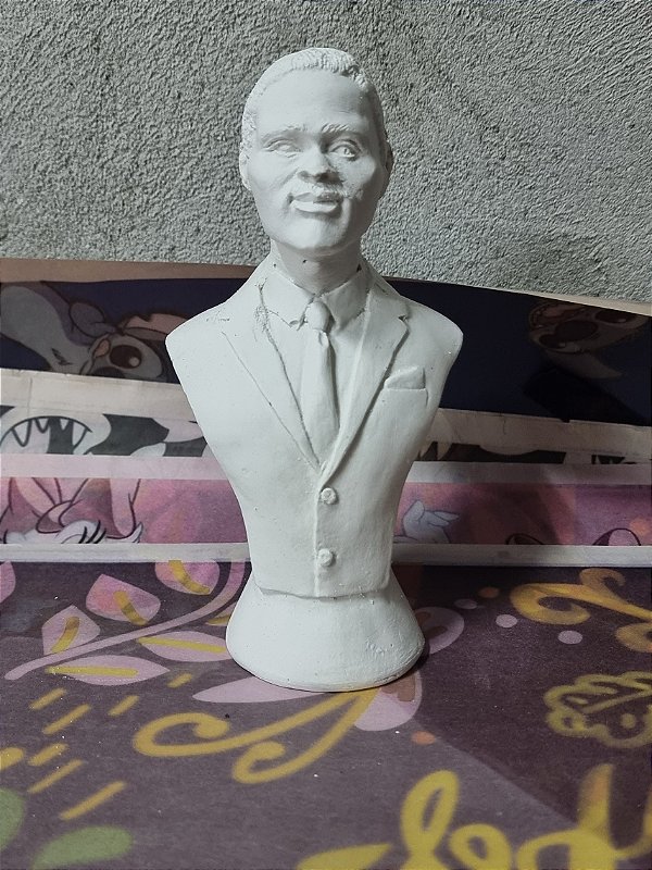 Busto Zé Pilintra 16cm Gesso Cru
