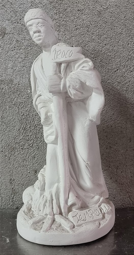 Imagem Orixa Iroko Tempo 23cm Gesso Cru