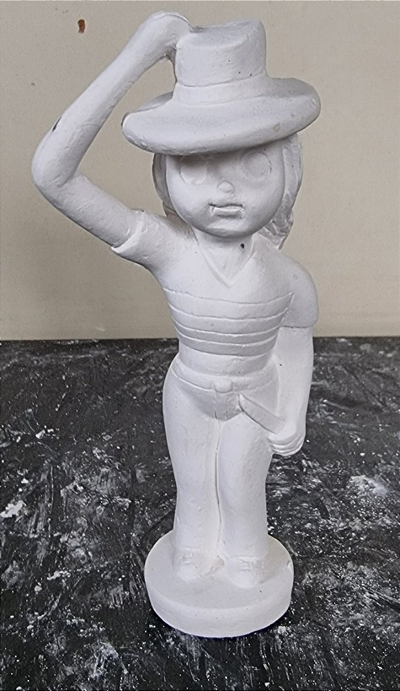 Imagem Malandra Maria Navalha Baby 12cm Gesso Cru