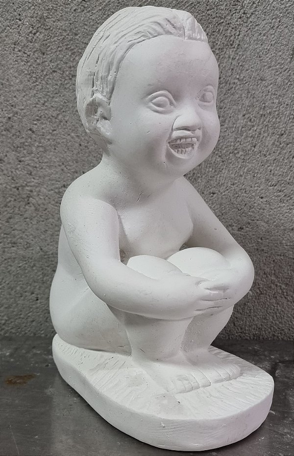 Imagem Ere Menino 20cm Gesso Cru