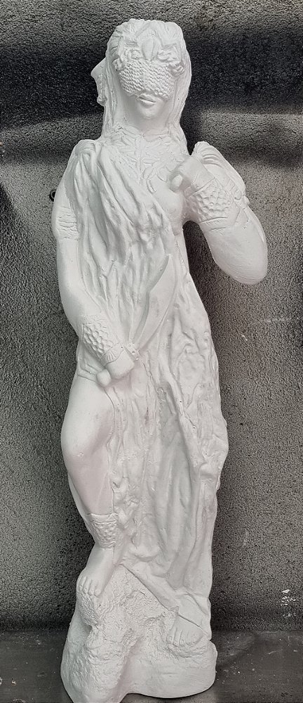 Imagem Orixá Iansã Africana 65cm Gesso Cru
