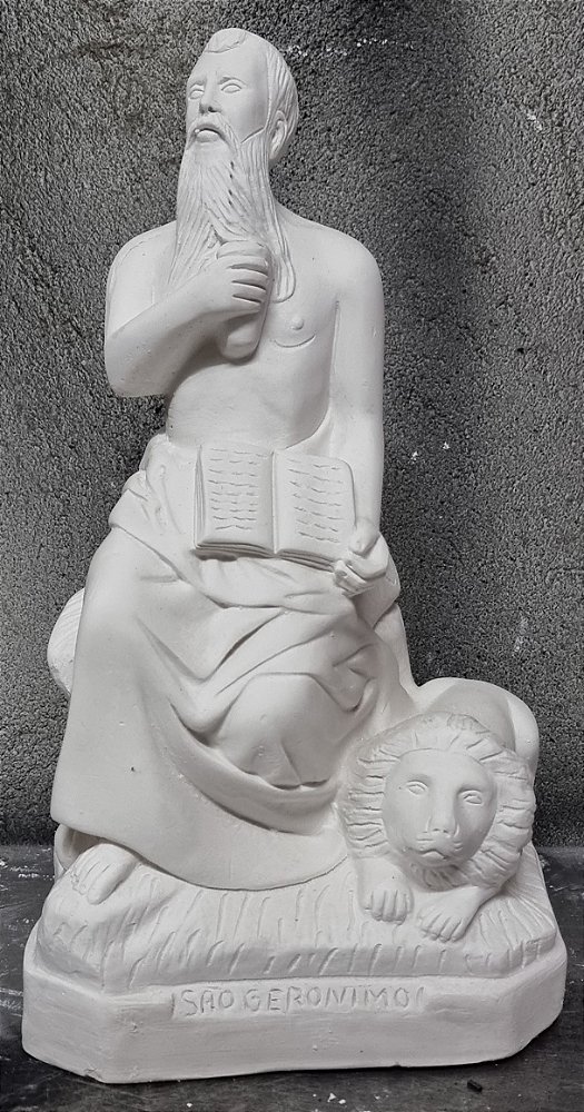 Imagem São Jeronimo 35cm Gesso Cru