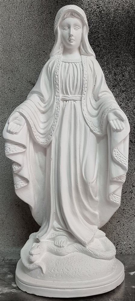 Imagem Nossa Senhora das Graças 40cm Gesso Cru