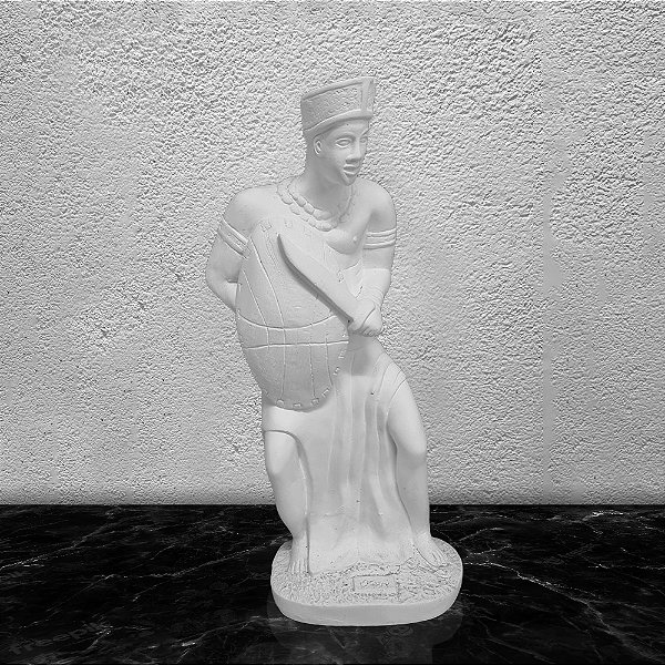 Imagem Orixá Ogum 40cm Gesso Cru