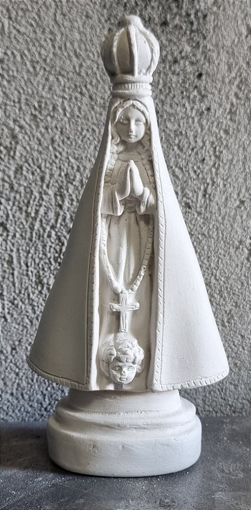 Imagem Nossa Senhora Aparecida 17cm Gesso Cru