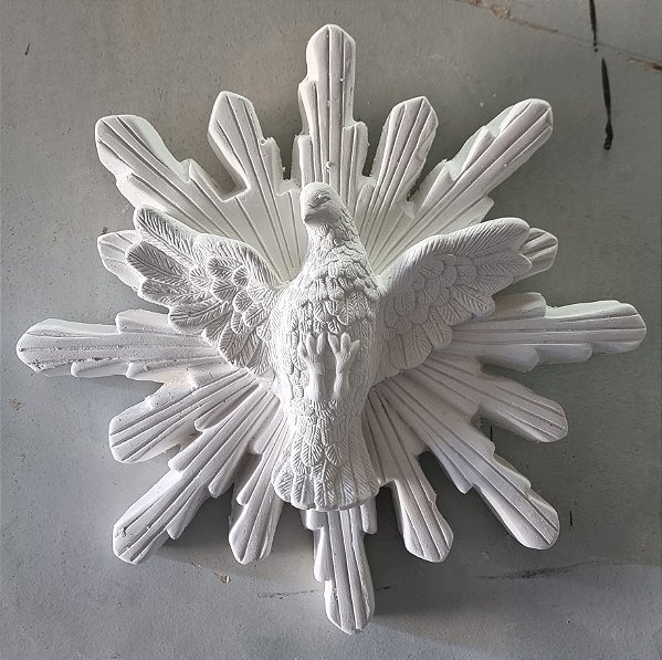 Imagem Divino Espirito Santo 30x30cm Gesso Cru