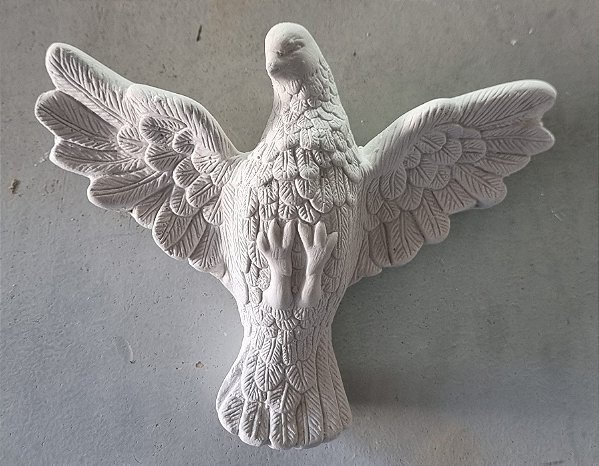 Imagem Divino Espirito Santo 20x15cm Gesso Cru