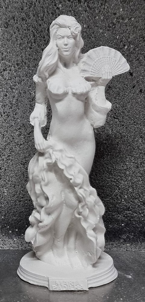 Imagem Pombagira Maria Padilha 15cm Gesso Cru