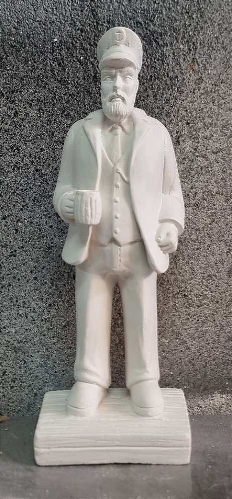 Imagem Marinheiro Capitao do Mar 23cm Gesso Cru