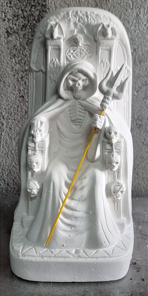 Imagem Tata Caveira 23cm Gesso Cru