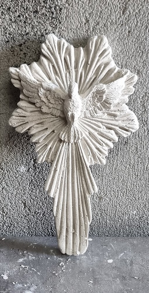 Imagem Divino de Parede 16x9cm Gesso Cru