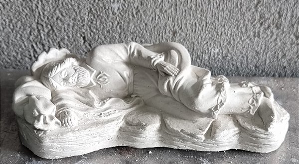 Imagem Sao Jose Deitado 16x5cm Gesso Cru