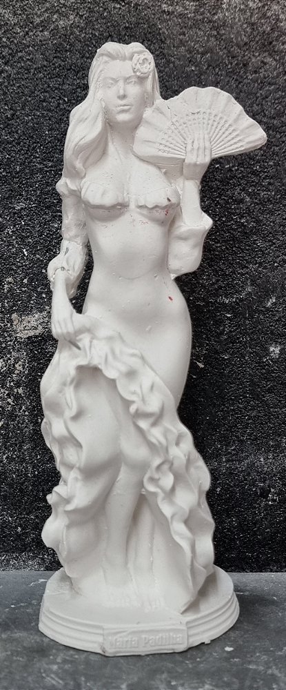 Imagem Pombagira Maria Padilha 25cm Gesso Cru