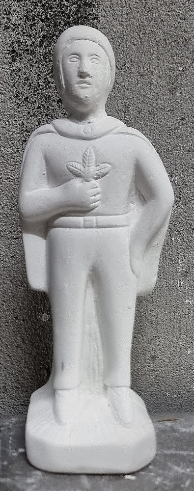 Imagem Exu Mangueira 23cm Gesso Cru