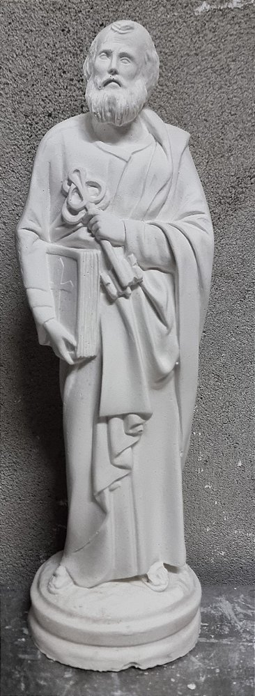 Imagem São Pedro 30cm Gesso Cru
