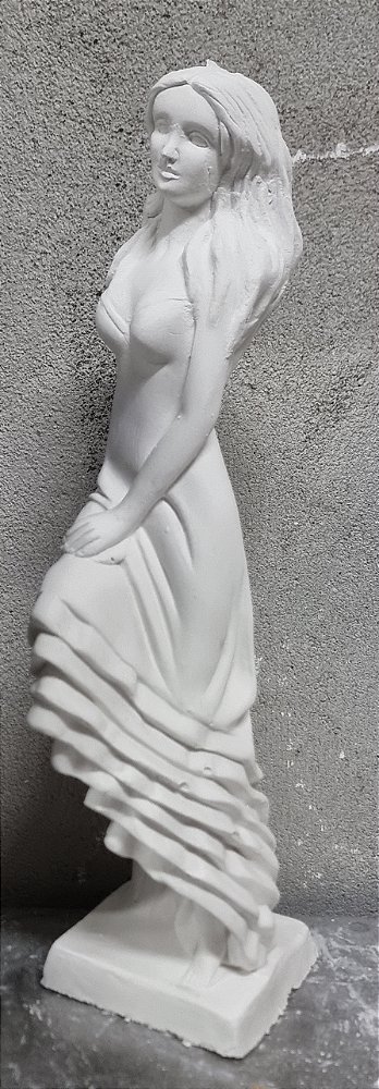 Imagem Cigana 7 Saias 35cm Gesso Cru
