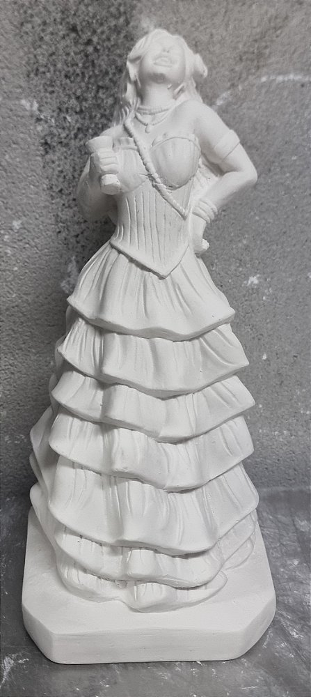 Imagem Pombagira 25cm Gesso Cru