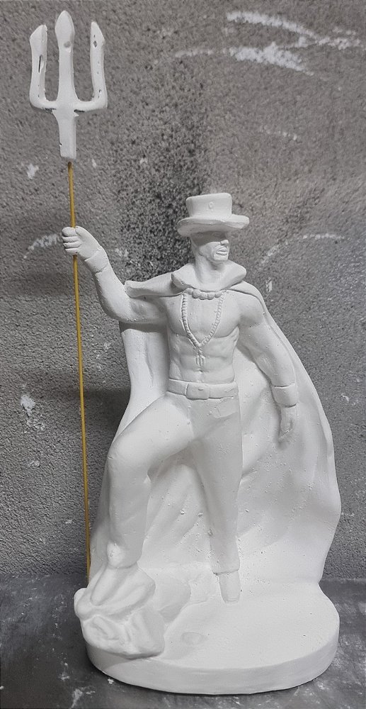 Imagem Tranca Rua 25cm Gesso Cru