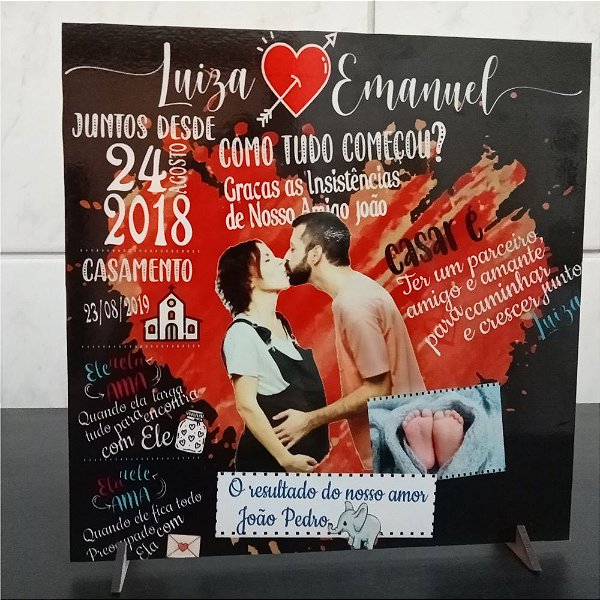 quadro ou placa decorativa personalizada