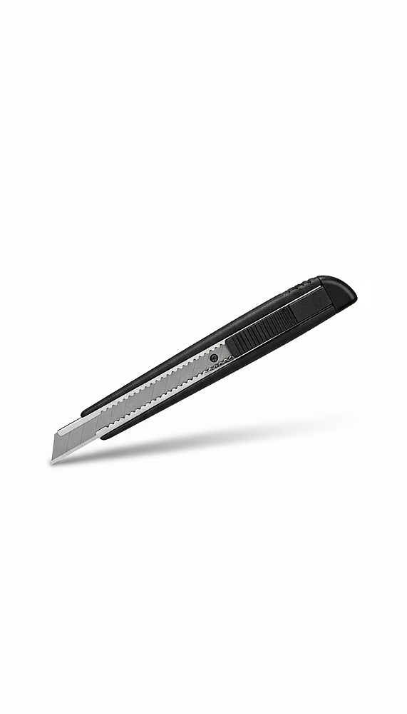 Estilete Profissional em Alumínio 9 mm Lâmina Estreita Reforçado