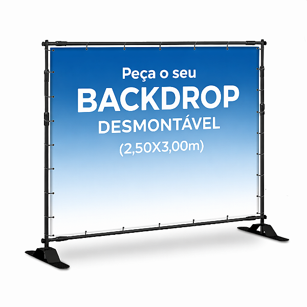 Backdrop Estrutura de Alumínio 3,0 x2,5m
