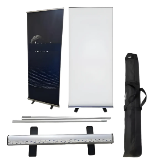 Porta Banner Roll-up Suporte Banner Estrutura 80x200cm