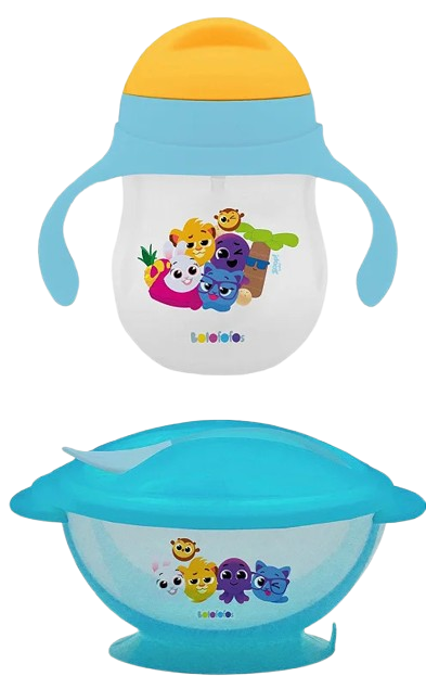 Kit Bowl Com Tampa E Talher E Copo Bolofofos - Zoop Toys