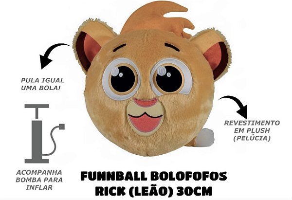 Funnball Bolofofos - Bola de Pelúcia Rick