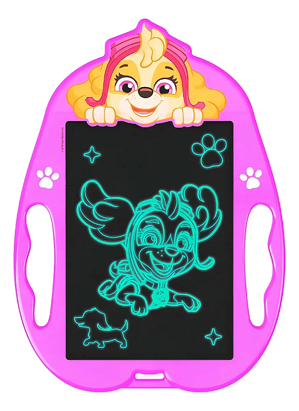 Lousa Mágica Infantil Eletrônica - Patrulha Canina - Skye Rosa