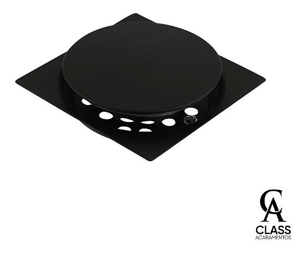 Ralo Click Black 10 X 10 Para Banheiro