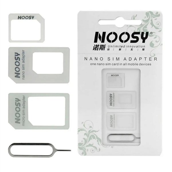 Adaptador de SIM Card Chip NOOSY 4 em 1