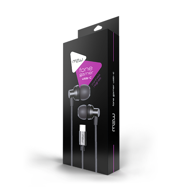 Fones De Ouvido Básico Tipo C Mew K790 Com Fio