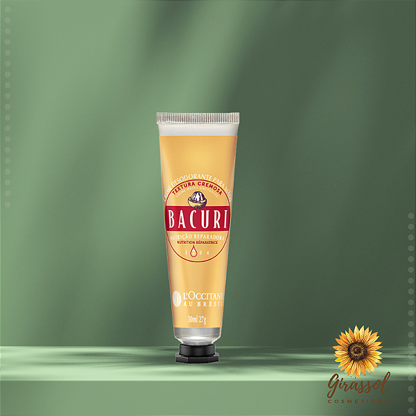 Creme Desodorante de Mãos Textura Cremosa Bacuri 30ml