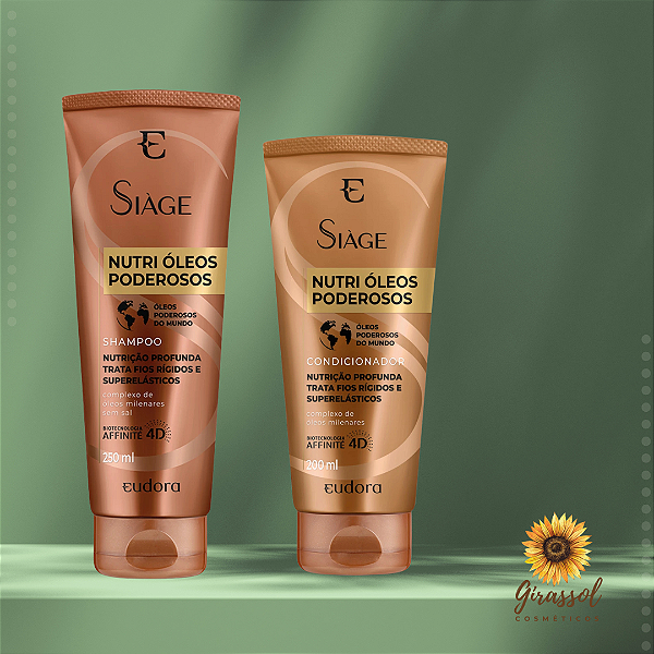 Kit Siàge Nutri Óleos Poderosos: Shampoo + Condicionador