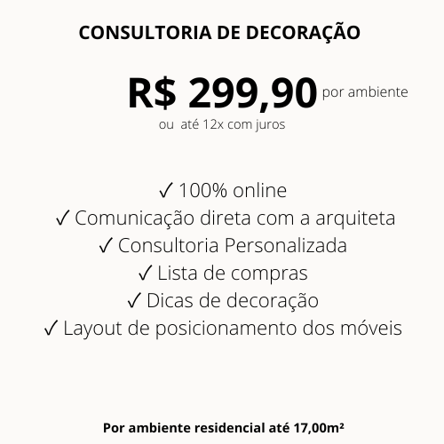 Consultoria de decoração