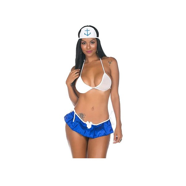 Fantasia Pimenta Sexy Mini Marinheira 3368 Tam. Único