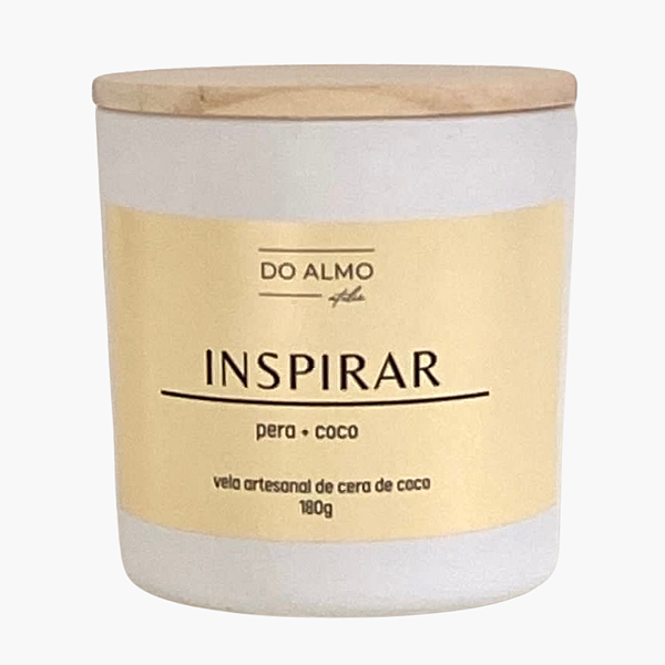Vela Aromática Artesanal Pera & Coco INSPIRAR 180g