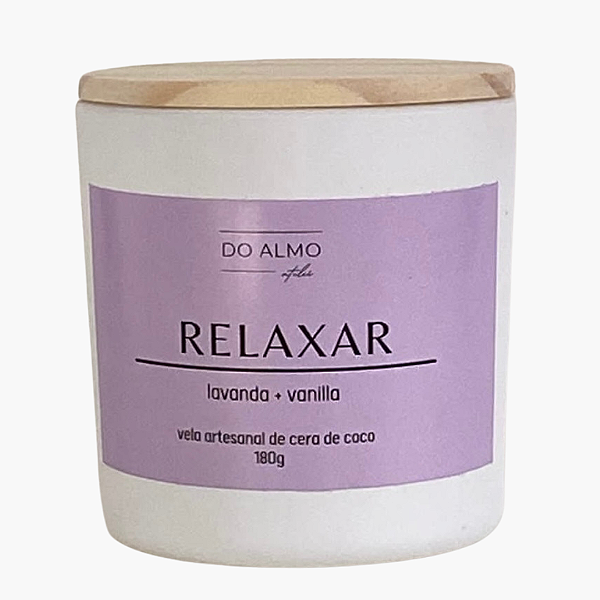 Vela Aromática Artesanal Lavanda & Vanilla RELAXAR 180g