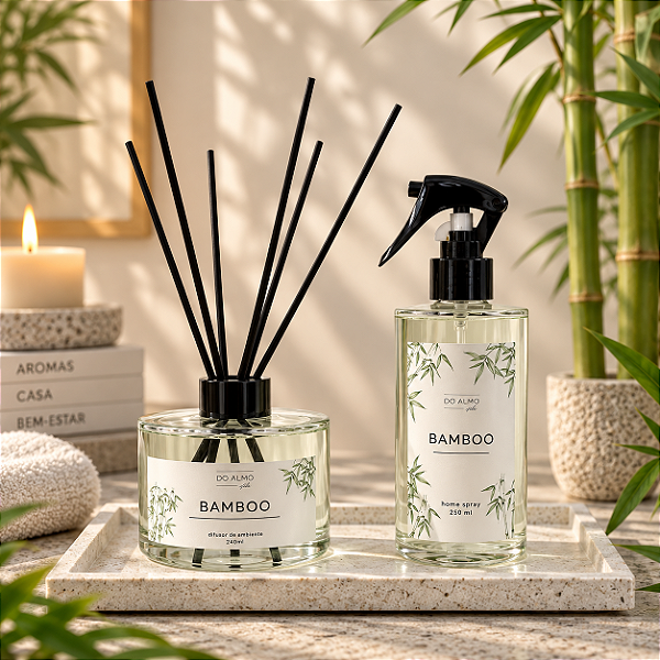 Kit Difusor de Ambientes 240ml + Home Spray Aromatizador 250ml
