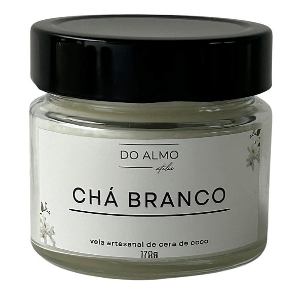 Vela Aromática Chá Branco 170 g | Linha Clássica