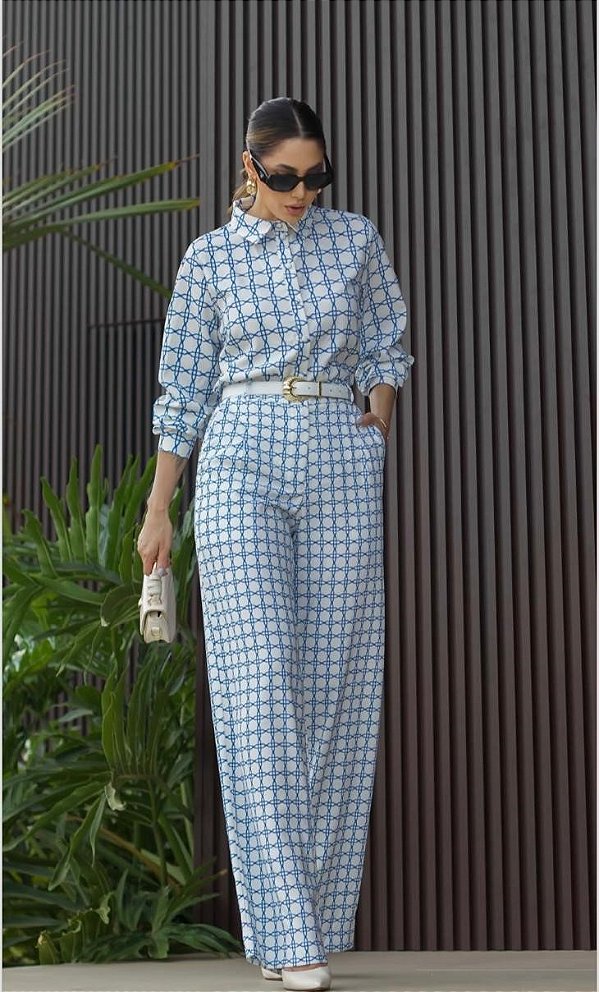 CONJUNTO CREPE ESTAMPADO - LUZIA FAZZOLLI