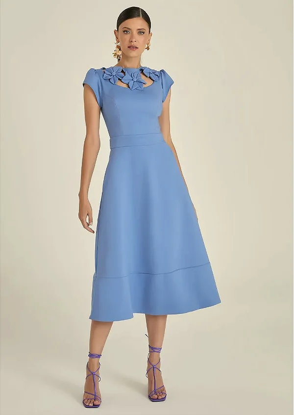 VESTIDO TARSILA AZUL - LOVLITY