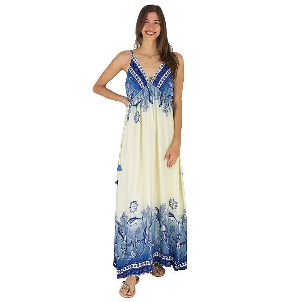 Vestido Longo Mar Mamô