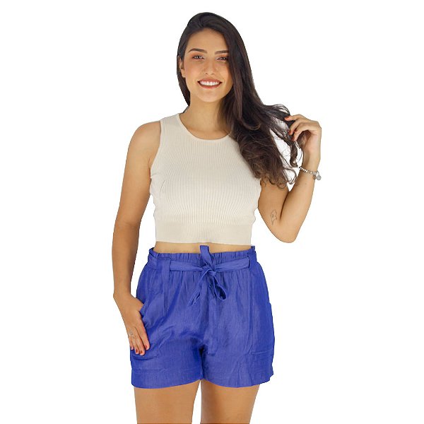 Shorts Chambray Mamô