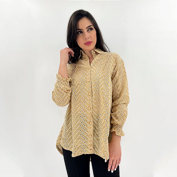Camisa Laise Two Tone Plock Rock