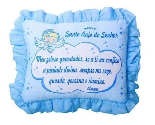 Travesseiro Para Bebê Com Frase De Oração