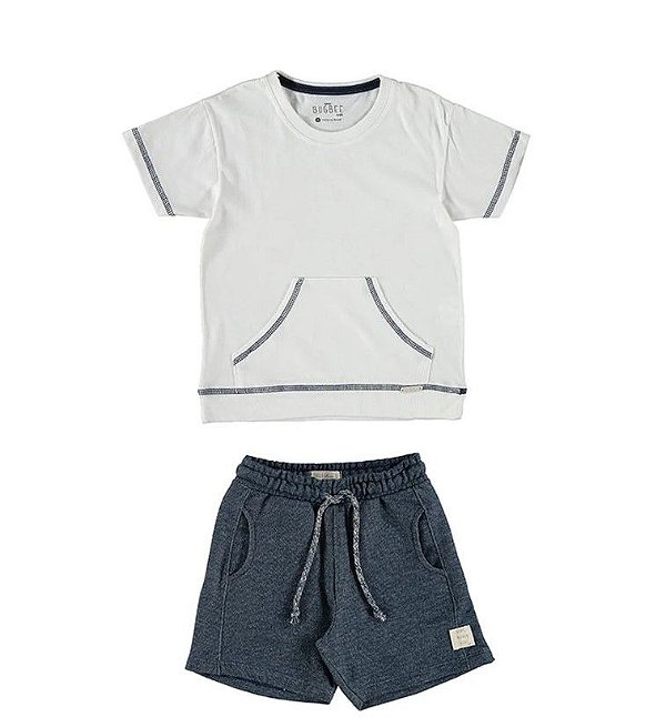 Conjunto Masculino Bugbee Camiseta e Bermuda 10616cj