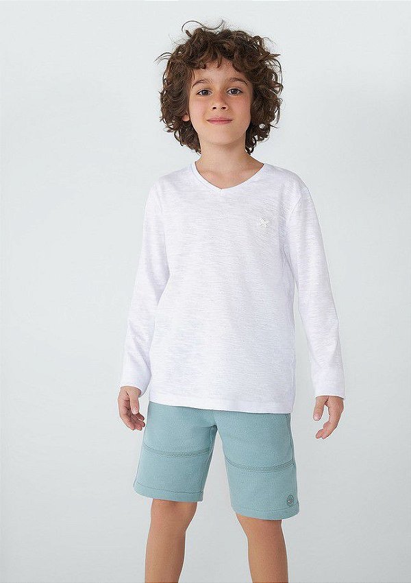 Camiseta Manga Longa Menino Hering Kids 5CN0