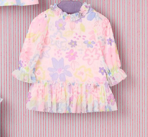 Vestido Floreio Manga Longa 036 Mon Sucrè