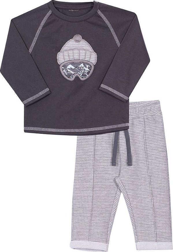 Conjunto Camiseta Manga Longa E Calça Nini E Bambini